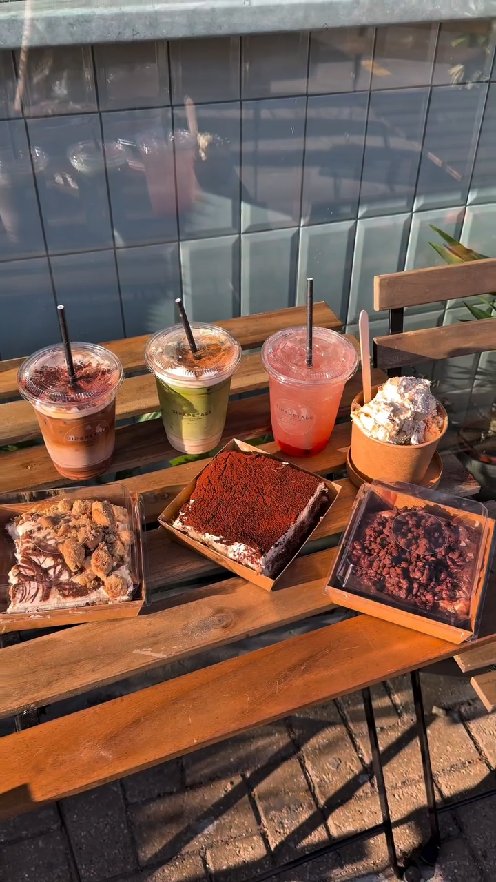 Sip & Petals desserts